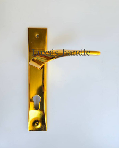 دستگیره یک تکه طلایی همراه با قفل و توپی